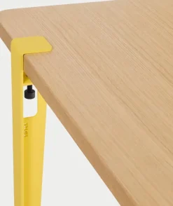 Pied de table en acier jaune brioche 75cm - TIPTOE