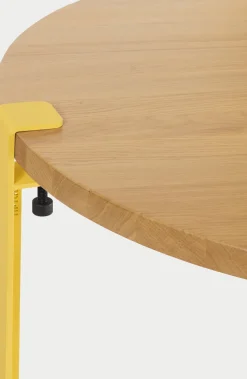 Pied de table en acier jaune brioche 43 cm - TIPTOE