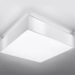 Plafonnier carré blanc 35 cm Horus - Sollux