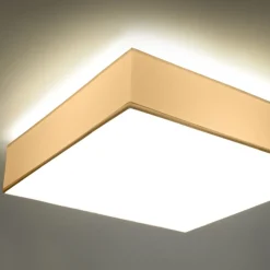 Plafonnier carré blanc 45 cm Horus - Sollux