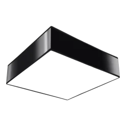 Plafonnier carré noir 35 cm Horus - Sollux