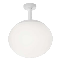 Plafonnier de jardin led dimmable triac en laiton blanc 50cm Elipse PF/50 - Bover
