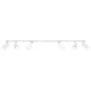Plafonnier en acier blanc 118x6x16cm Ring 6L - Sollux