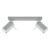 Plafonnier en acier gris 30x6x16cm Ring 2 - Sollux