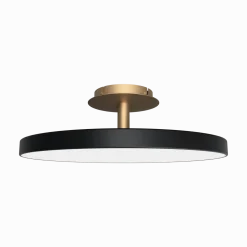 Plafonnier en acier noir 60x31cm Asteria - Umage