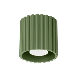 Plafonnier en aluminium vert olive 10 cm Aura 1 - Sollux