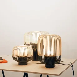 Plafonnier en bambou noir M Bamboo - Forestier