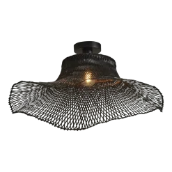 Plafonnier en bambou noir 65x20 cm Ibiza - Good & Mojo