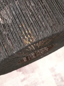 Plafonnier en bambou noir 30x16 cm Iguazu - Good & Mojo