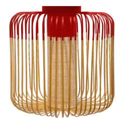 Plafonnier en bambou rouge M Bamboo - Forestier