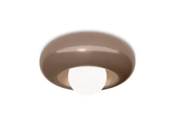 Plafonnier en céramique moka 40x21cm Bumbum - Ferroluce