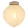 Plafonnier en fer et verre milk white 26cm Helsinki - It's about Romi