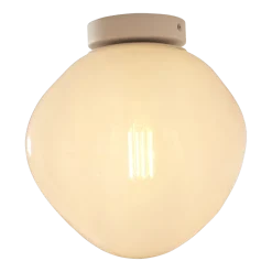 Plafonnier en fer et verre milk white 26cm Helsinki - It's about Romi
