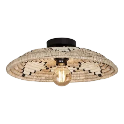 Plafonnier en jonc de mer blanc et naturel 45x8cm Andros - Good & Mojo