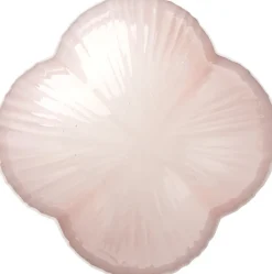 Plafonnier en laiton antique et verre corail Seine - Gubi