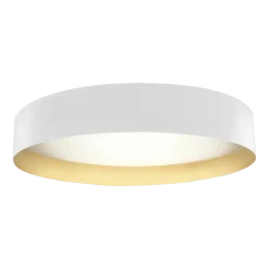 Plafonnier en métal blanc et or 50 cm Ginevra - Panzeri