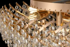 Plafonnier en métal doré 9 ampoules Karolina - Maytoni