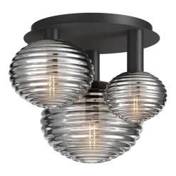 Plafonnier en métal noir 3 ampoules 53,5x38,5cm Reels - Maytoni