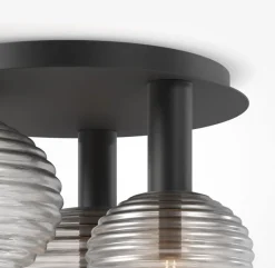Plafonnier en métal noir 3 ampoules 53,5x38,5cm Reels - Maytoni