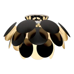 Plafonnier en métal noir et doré 68cm Discoco C - Marset