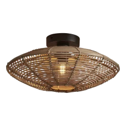 Plafonnier en rotin naturel 40x10 cm Tanami - Good & Mojo