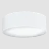 Plafonnier en tissu blanc 30x11cm Mika - Sotto Luce