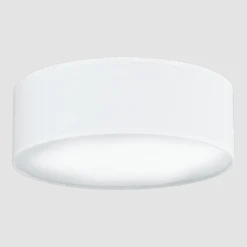 Plafonnier en tissu blanc 30x11cm Mika - Sotto Luce