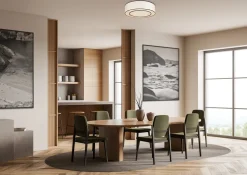Plafonnier en tissus blanc Bergamo - Maytoni