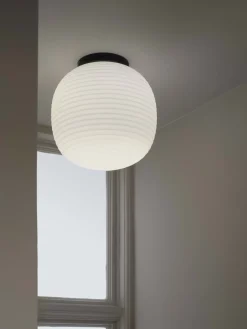 Plafonnier en verre opal blanc 30cm Lantern - New Works