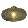 Plafonnier en verre or vert 44cm Venise - It's about Romi