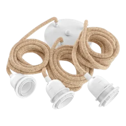 Plafonnier pour lampes - Blanc Naturel - 3 pièces - Bazar Bizar