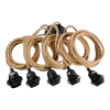 Plafonnier pour lampes suspendues - Noir naturel - 5 pièces - Bazar Bizar