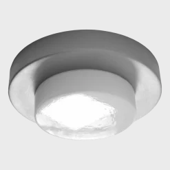 Plafonnier pour salle de bain argenté Lia IP44 - ENOstudio