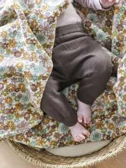 Plaid Amilly Coton recyclé marron Bloomingville Mini