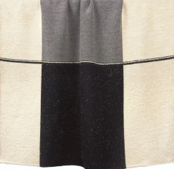 Plaid en coton beige et gris - Ethnicraft Accessories