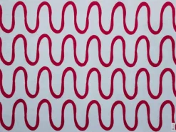 Plaid en coton jus de cerise 150x200cm Swirl Throw - noo.ma