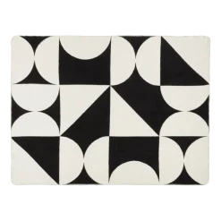 Plaid en coton noir volcan 150 x 200 cm Tul - noo.ma