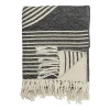 Plaid en coton noir 150x130cm Anek - Bloomingville