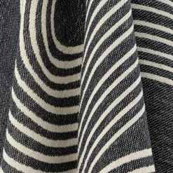 Plaid en coton noir 150x130cm Anek - Bloomingville