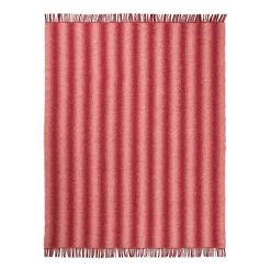 Plaid en laine rayé blush et bourgogne Tide - Schneid Studio