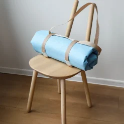 Plaid en textile recyclé jaune 195x140cm Klod - EMKO