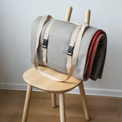 Plaid en textile recyclé marron 195x140cm Klod - EMKO