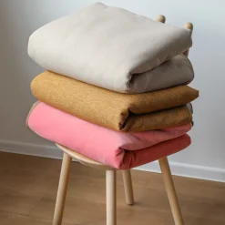 Plaid en textile recyclé marron 195x140cm Klod - EMKO