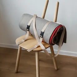 Plaid en textile recyclé marron 195x140cm Klod - EMKO