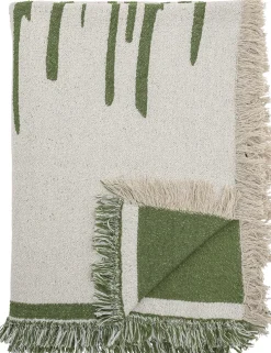 Plaid Haxby Coton recyclé vert - Bloomingville