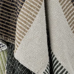 Plaid Isnel - Coton recyclé marron Bloomingville