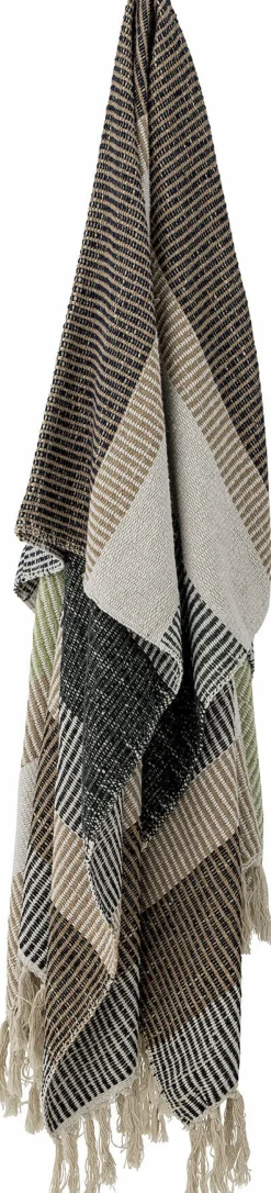 Plaid Isnel - Coton recyclé marron Bloomingville