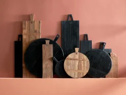 Planche à découper ronde en teck - HKliving