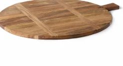 Planche à découper ronde en teck - HKliving