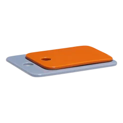 Planches en céramique Amare Bleu clair/Orange (lot de 2) - Hübsch